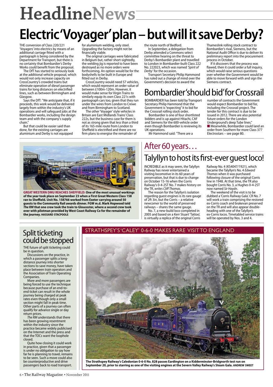 Railway Magazine Preview Pages