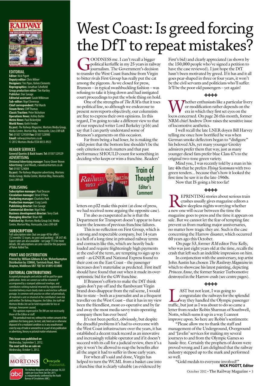 Railway Magazine Preview Pages