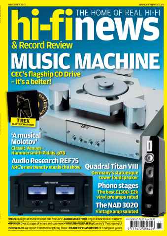 Hi-Fi News issue November 2012