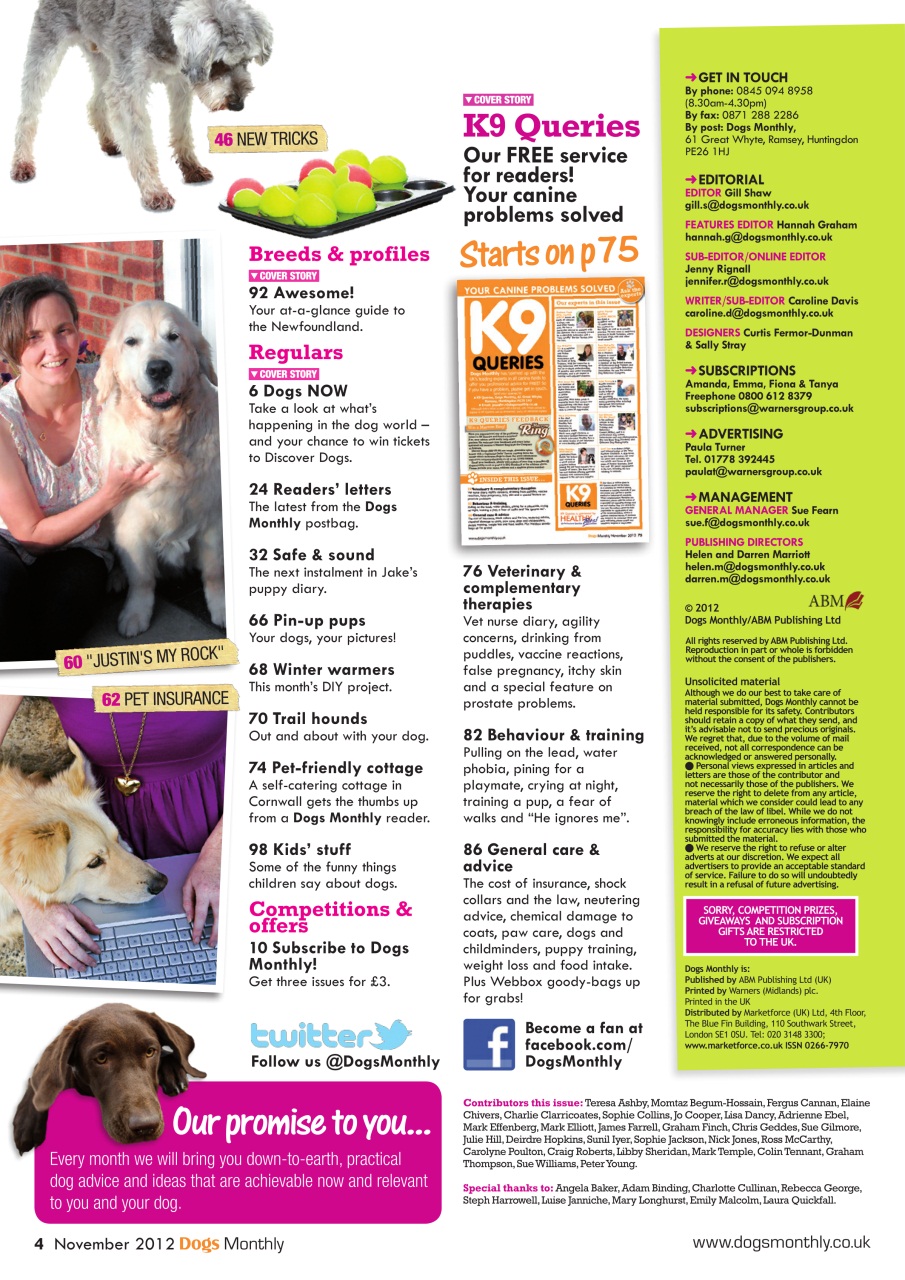 Dogs Monthly Preview Pages