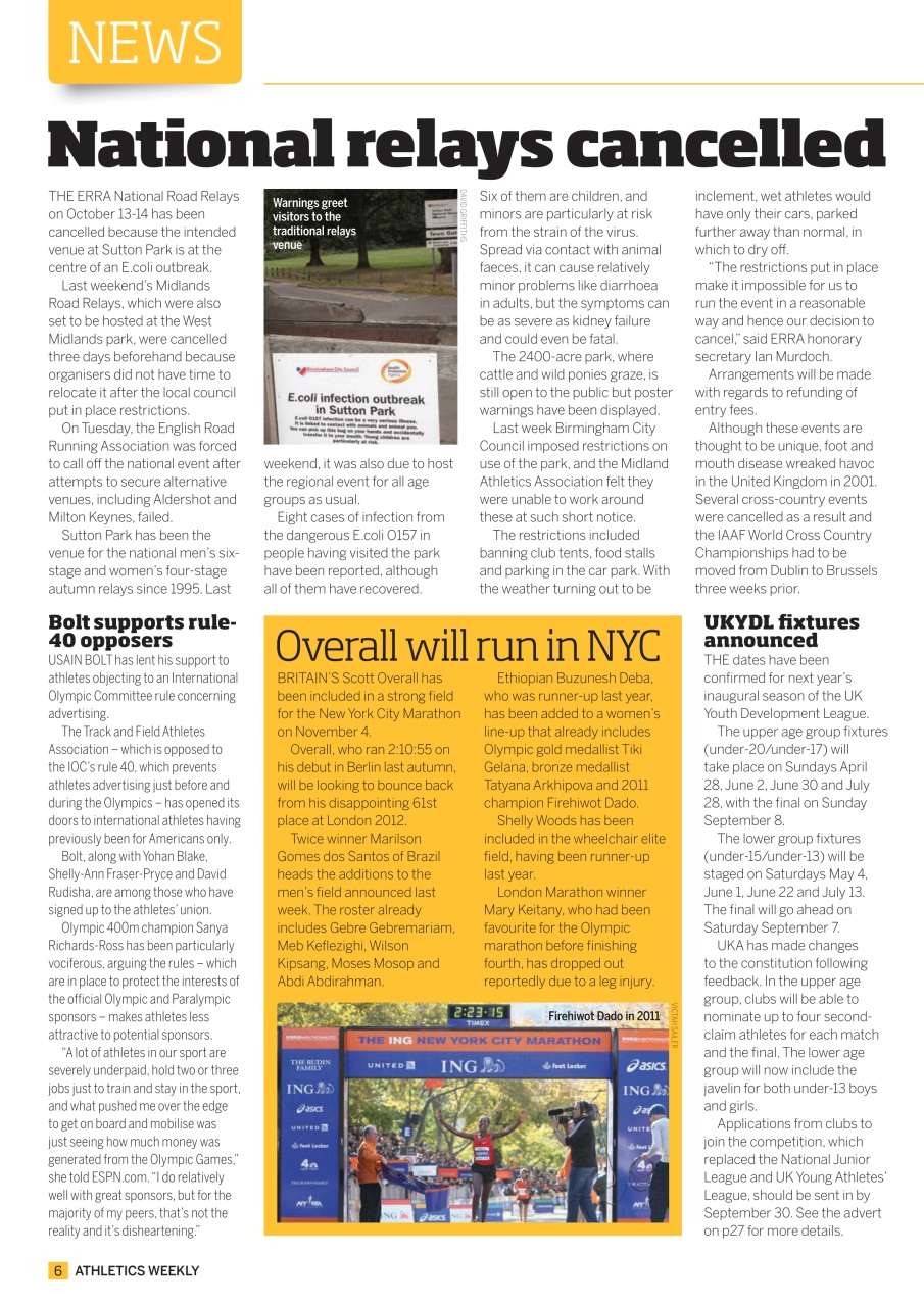 AW – Athletics Weekly Magazine Preview Pages