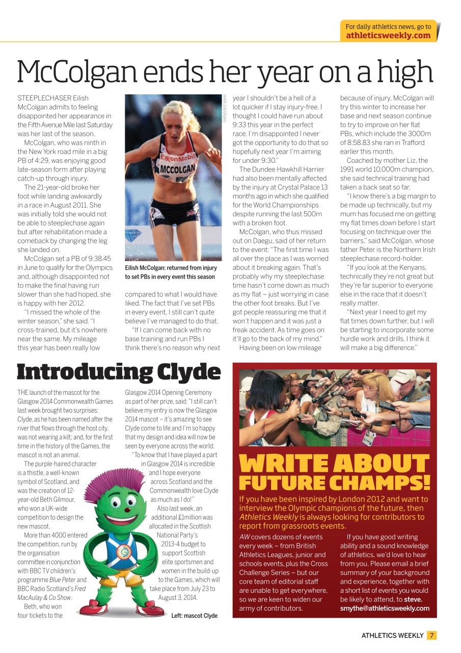AW – Athletics Weekly Magazine Preview Pages