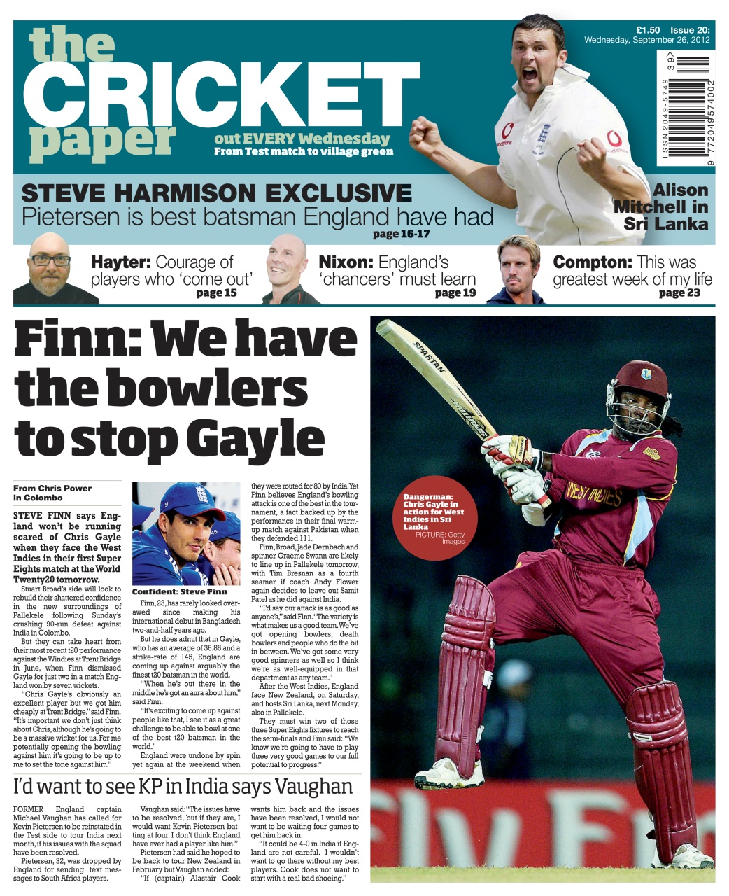 The Cricket Paper Preview Pages
