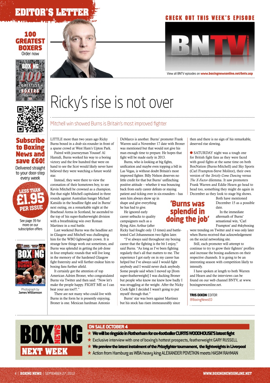 Boxing News Preview Pages