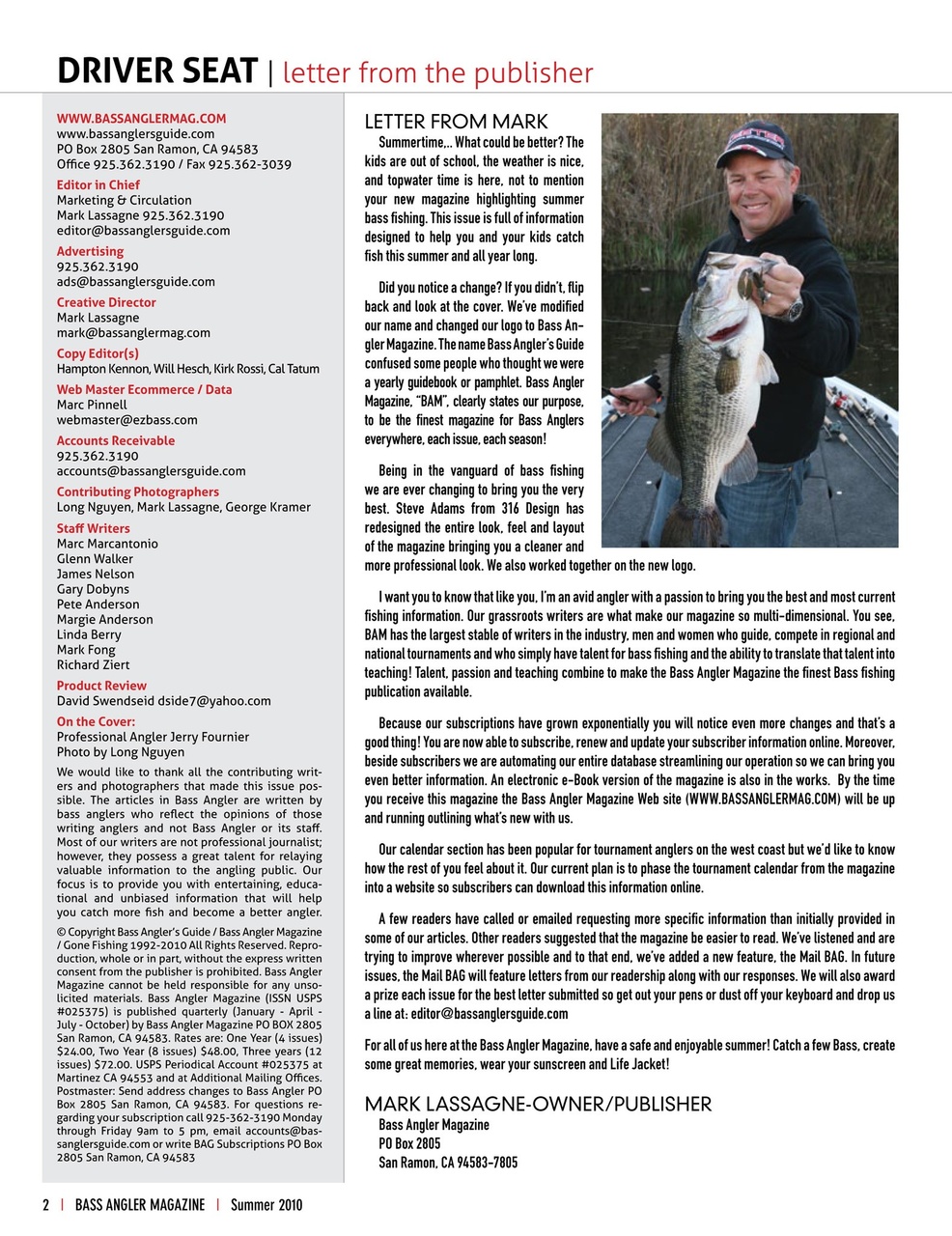 BASS ANGLER MAGAZINE Preview Pages