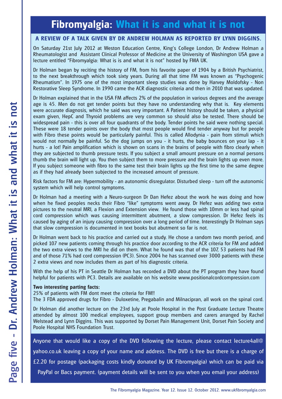 Fibromyalgia Magazine Preview Pages