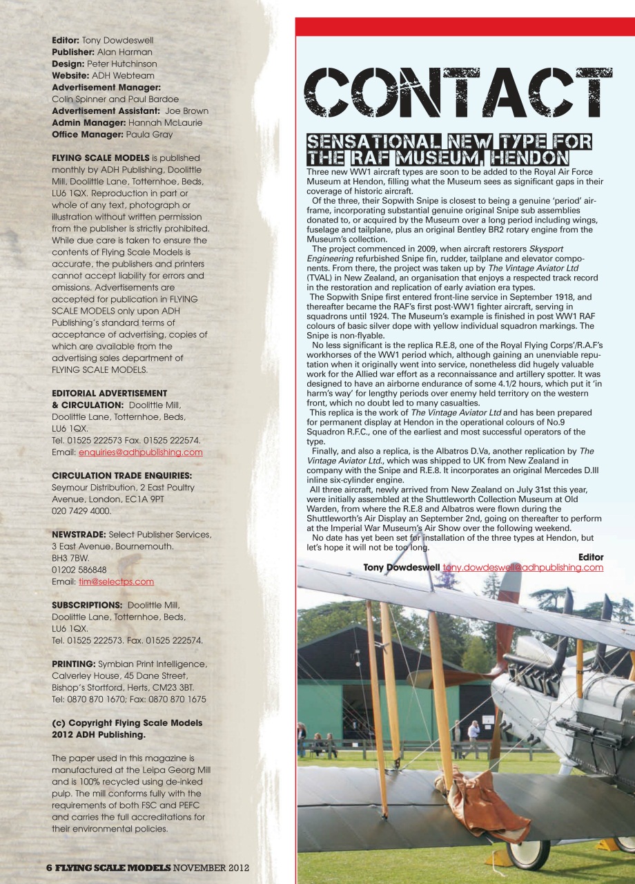 Flying Scale Models Preview Pages