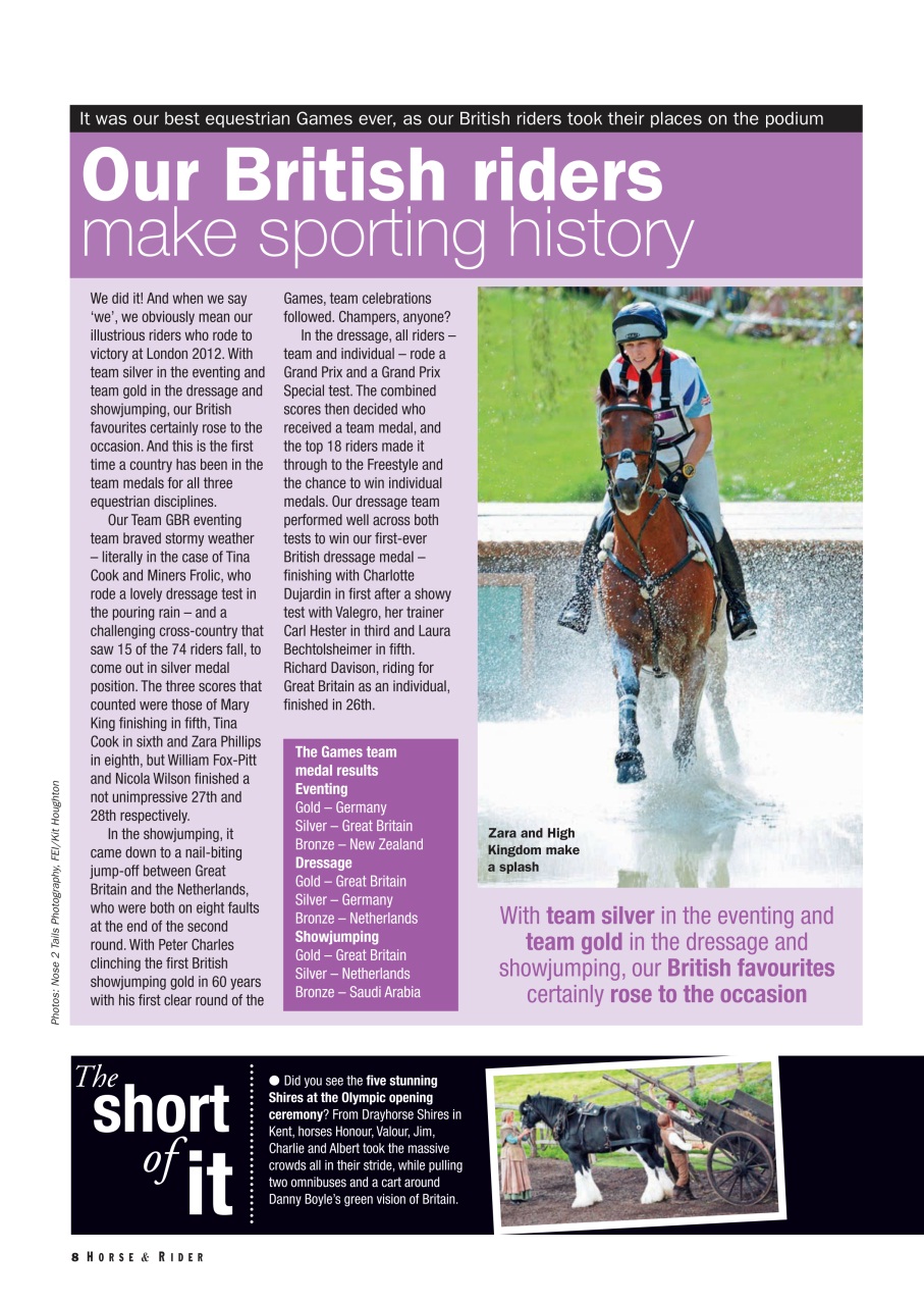 Horse&Rider Magazine - UK equestrian magazine for Horse and Rider Preview Pages