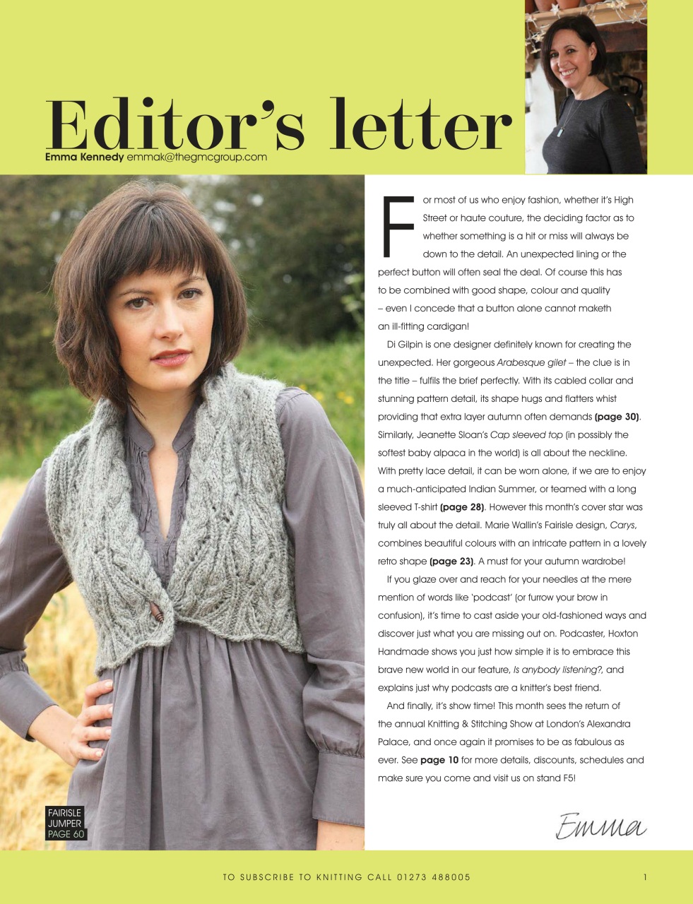 Knitting Preview Pages