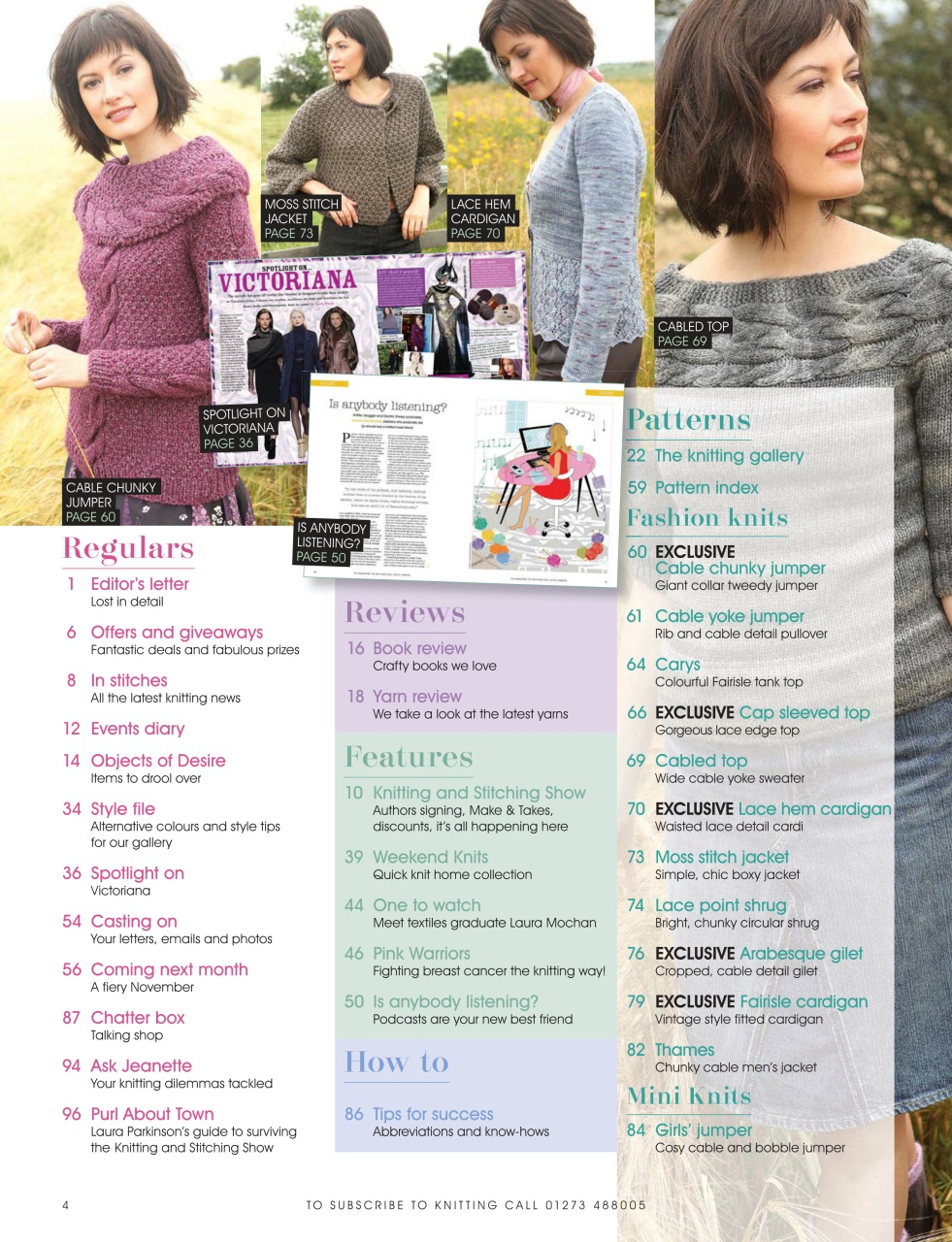 Knitting Preview Pages