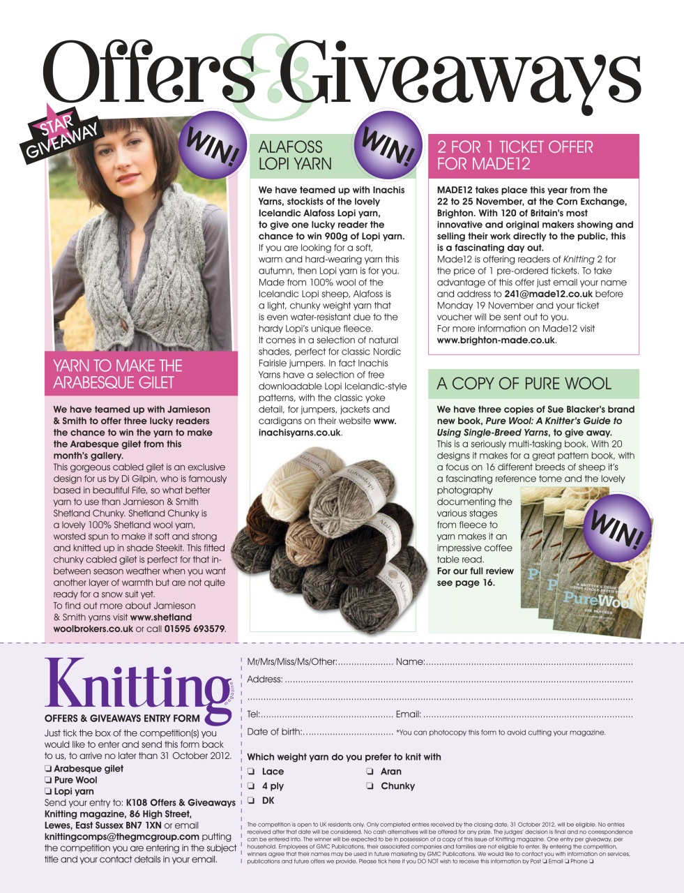 Knitting Preview Pages