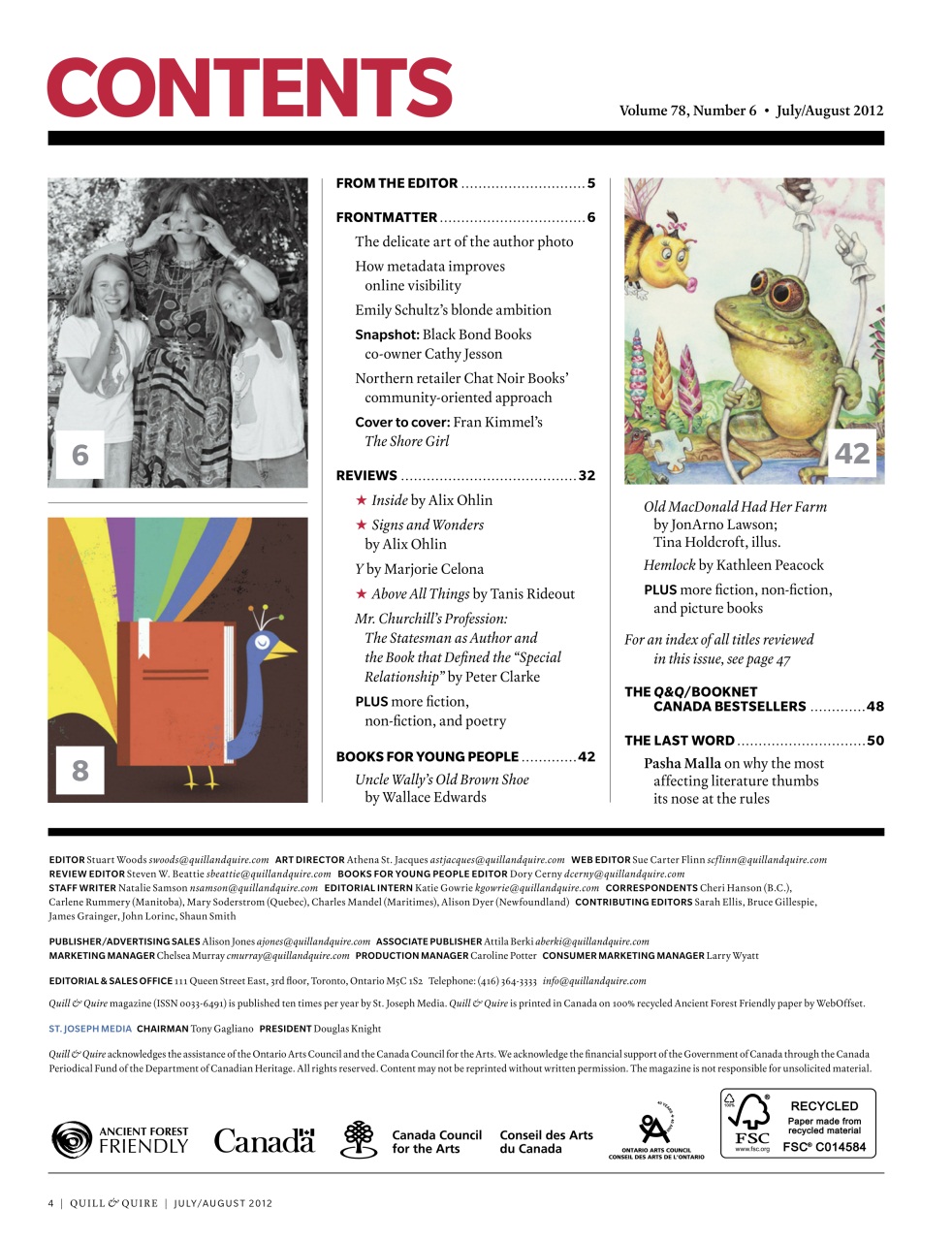 Quill & Quire Preview Pages