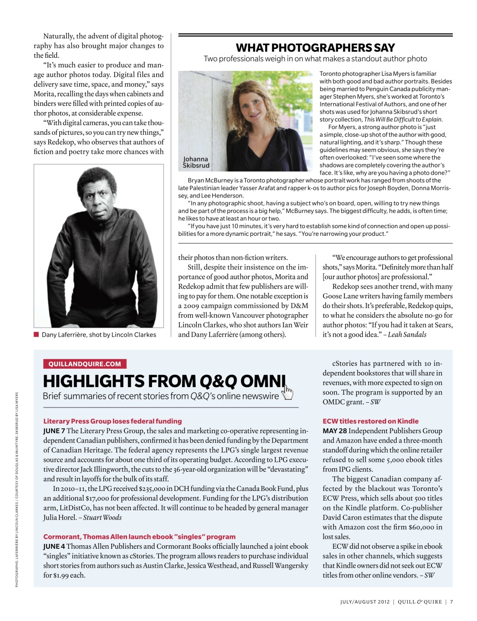 Quill & Quire Preview Pages