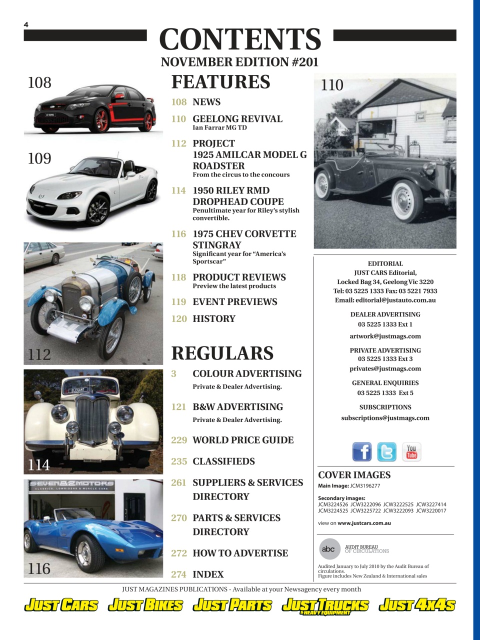 JUST CARS Preview Pages