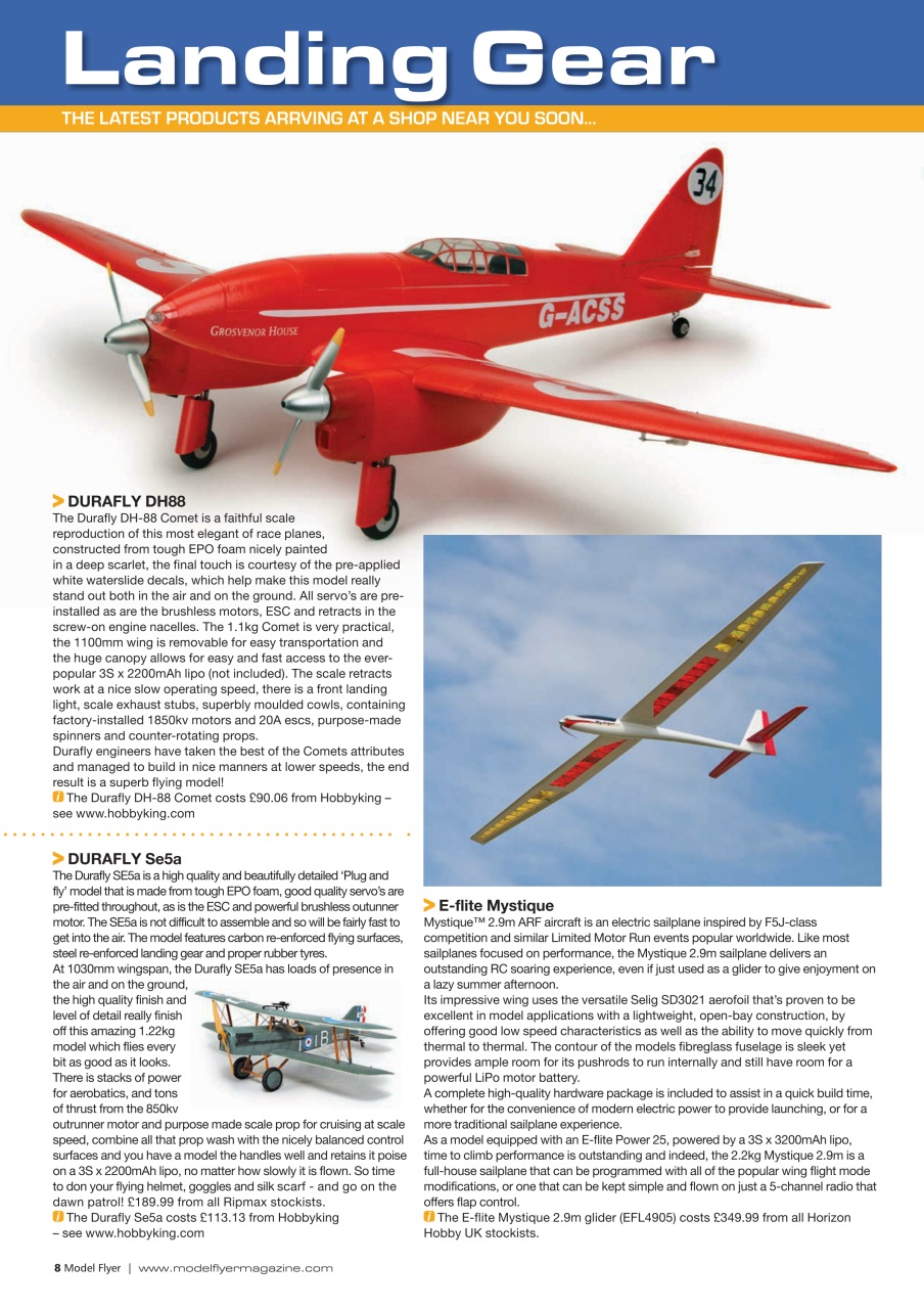 Radio Control Model Flyer Preview Pages