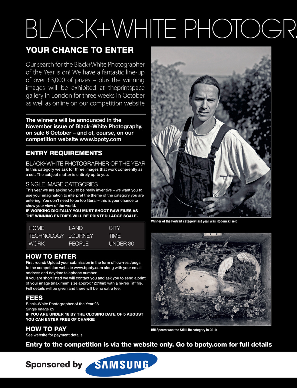 Black+White Photography Preview Pages