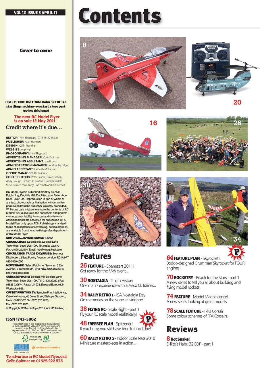 Radio Control Model Flyer Preview Pages