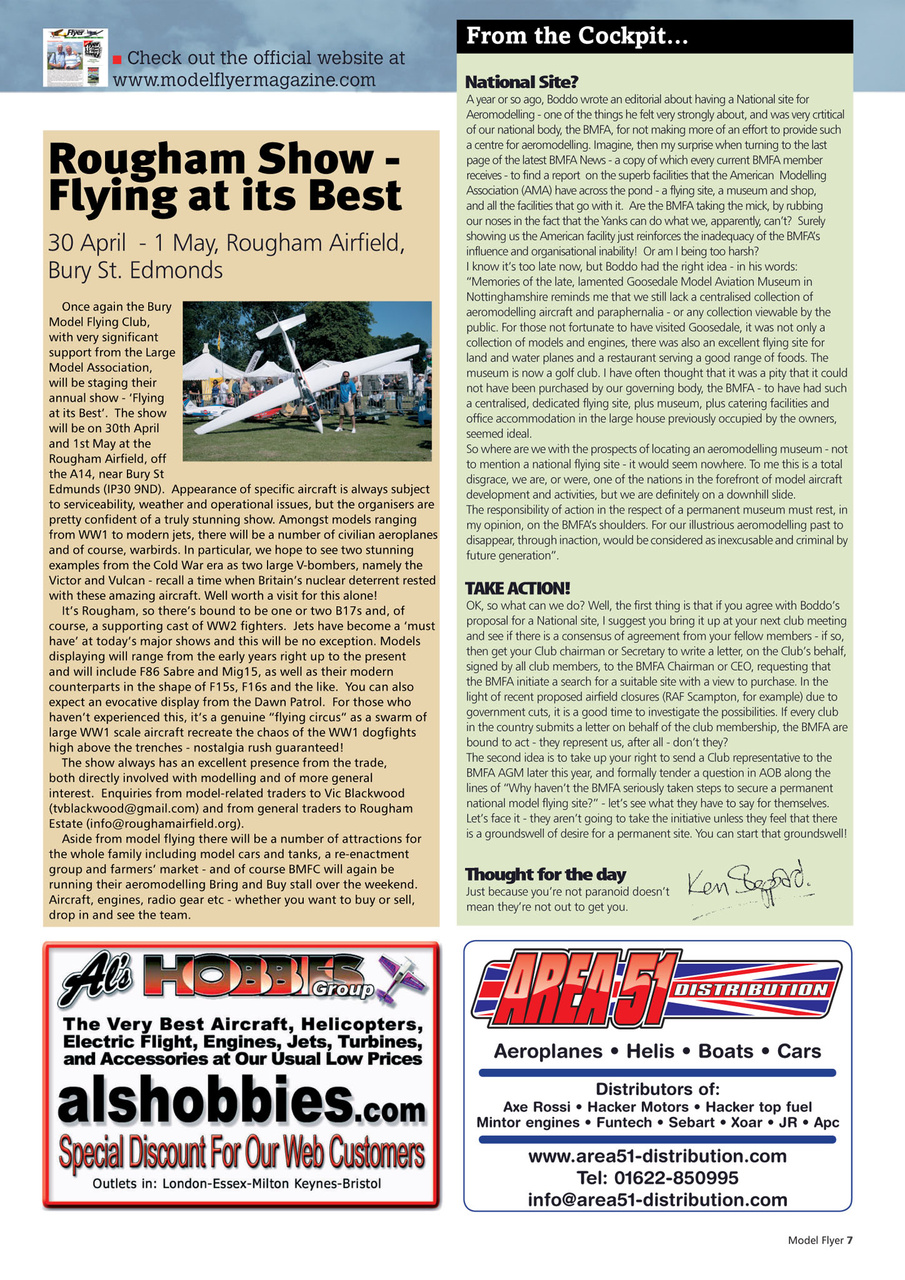 Radio Control Model Flyer Preview Pages