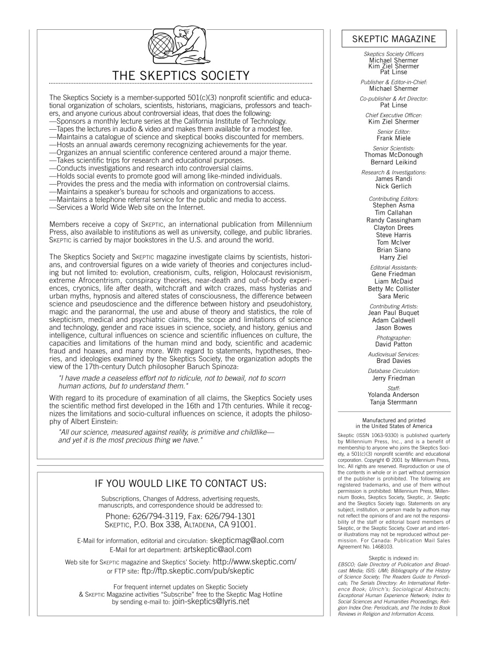 Skeptic Preview Pages