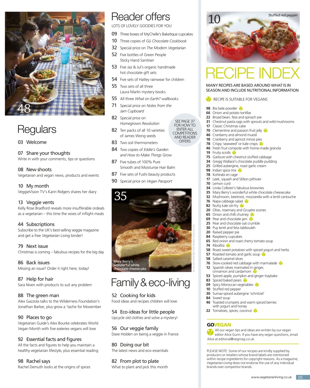 Vegetarian Living Preview Pages