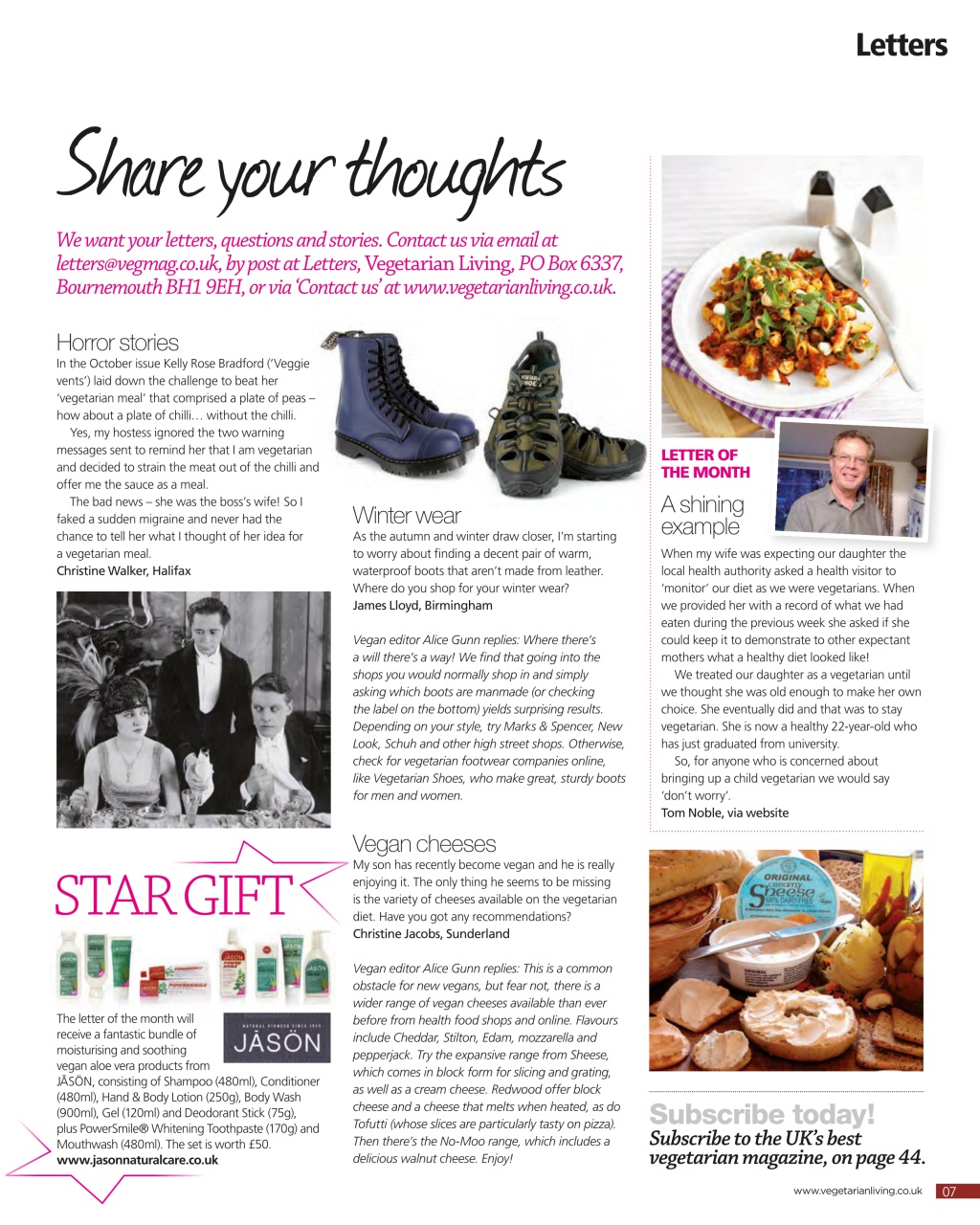 Vegetarian Living Preview Pages
