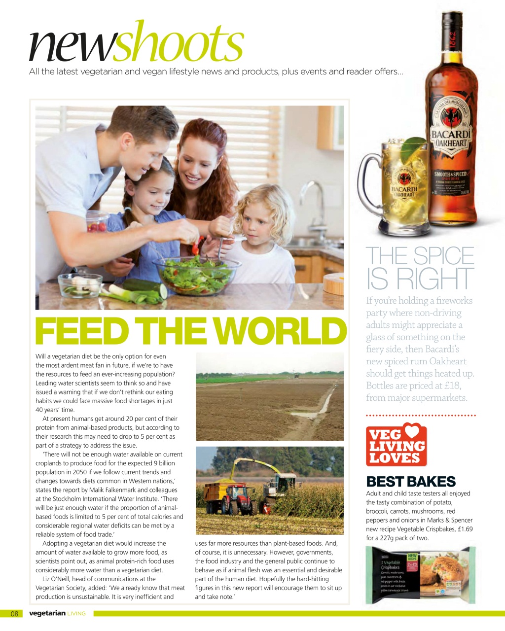 Vegetarian Living Preview Pages