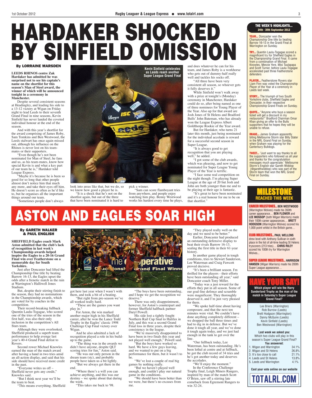 League Express Preview Pages