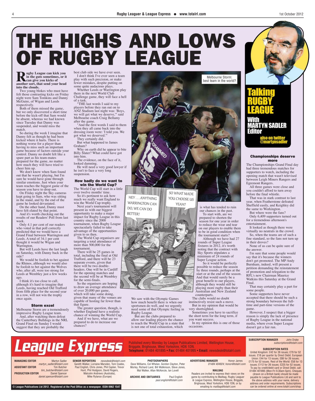 League Express Preview Pages