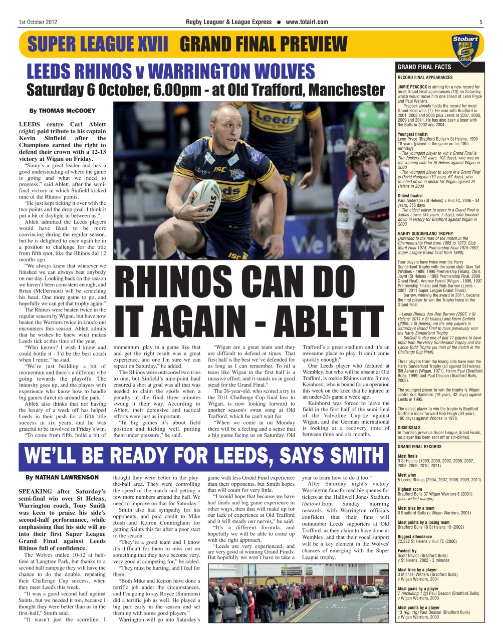 League Express Preview Pages