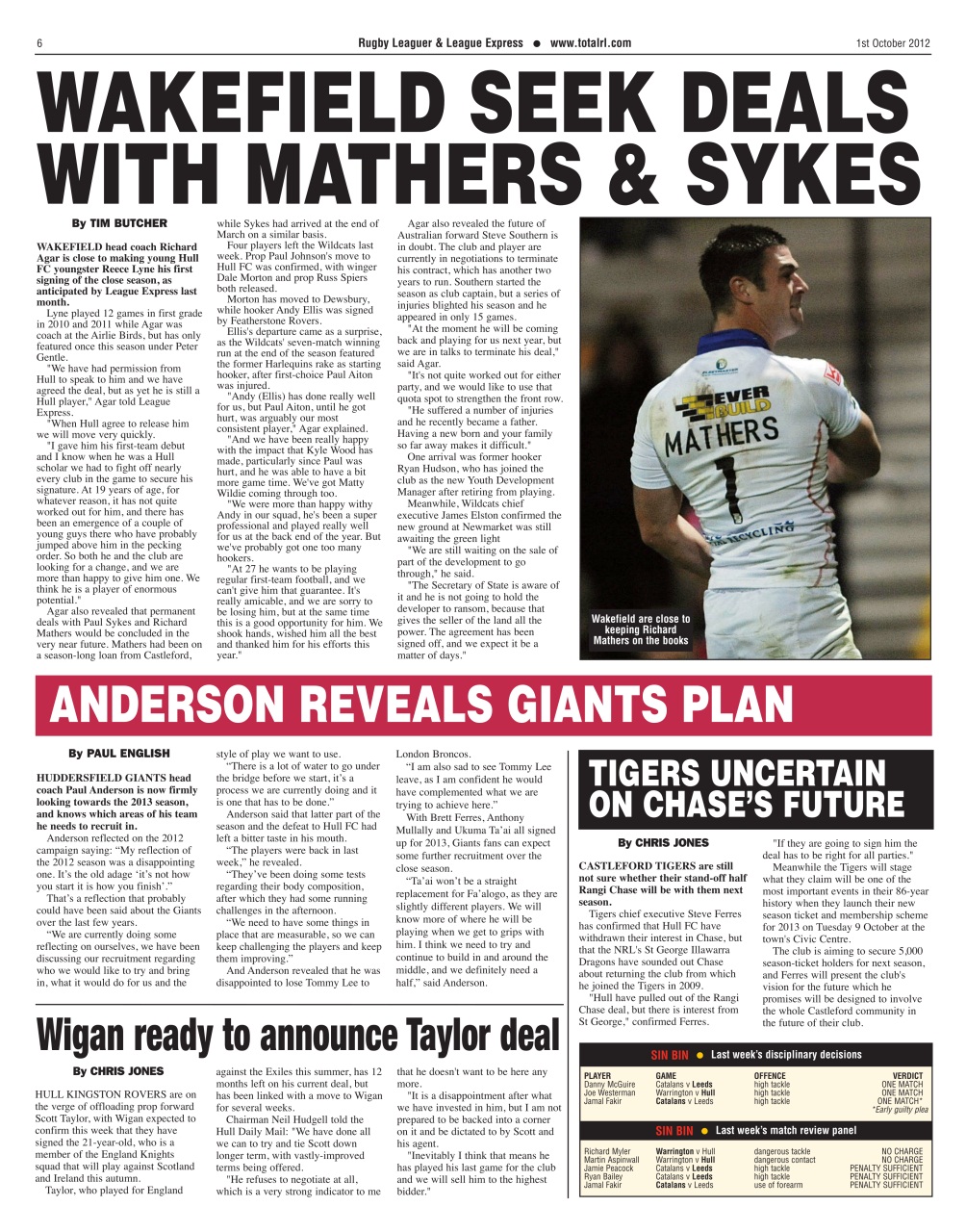 League Express Preview Pages