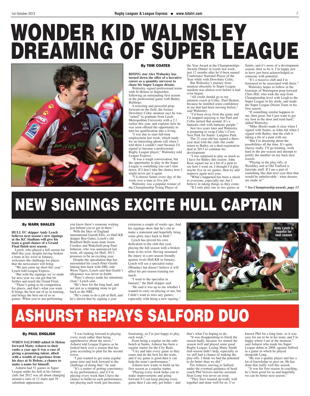 League Express Preview Pages