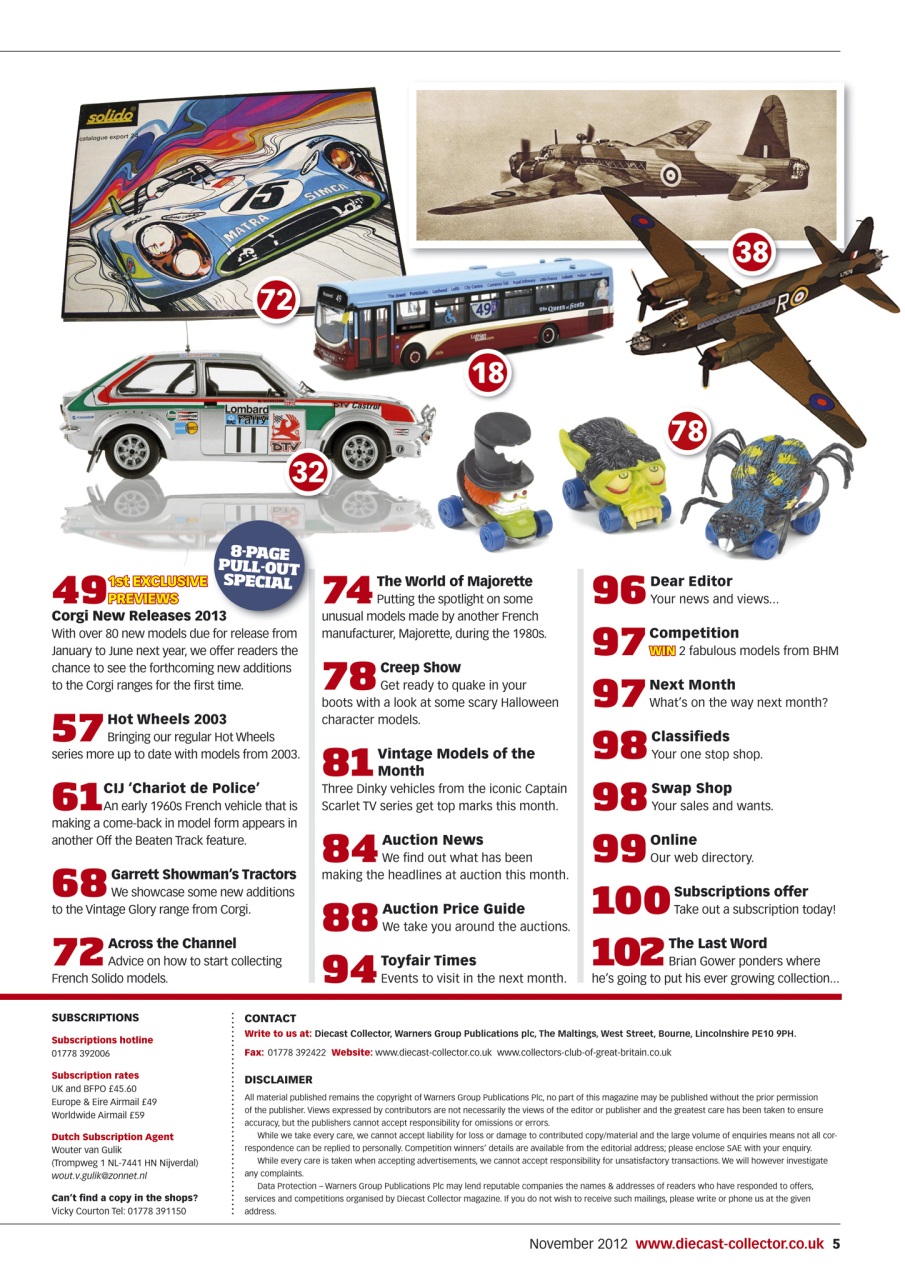 Diecast Collector Preview Pages