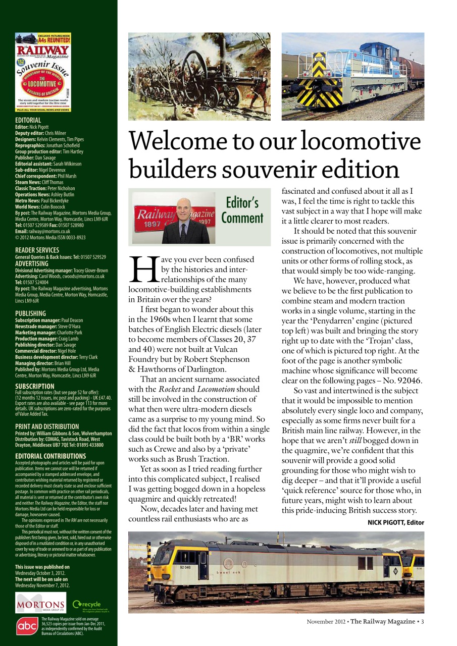 Railway Magazine Preview Pages