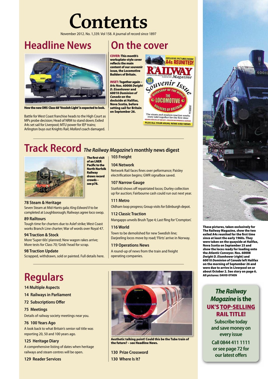 Railway Magazine Preview Pages
