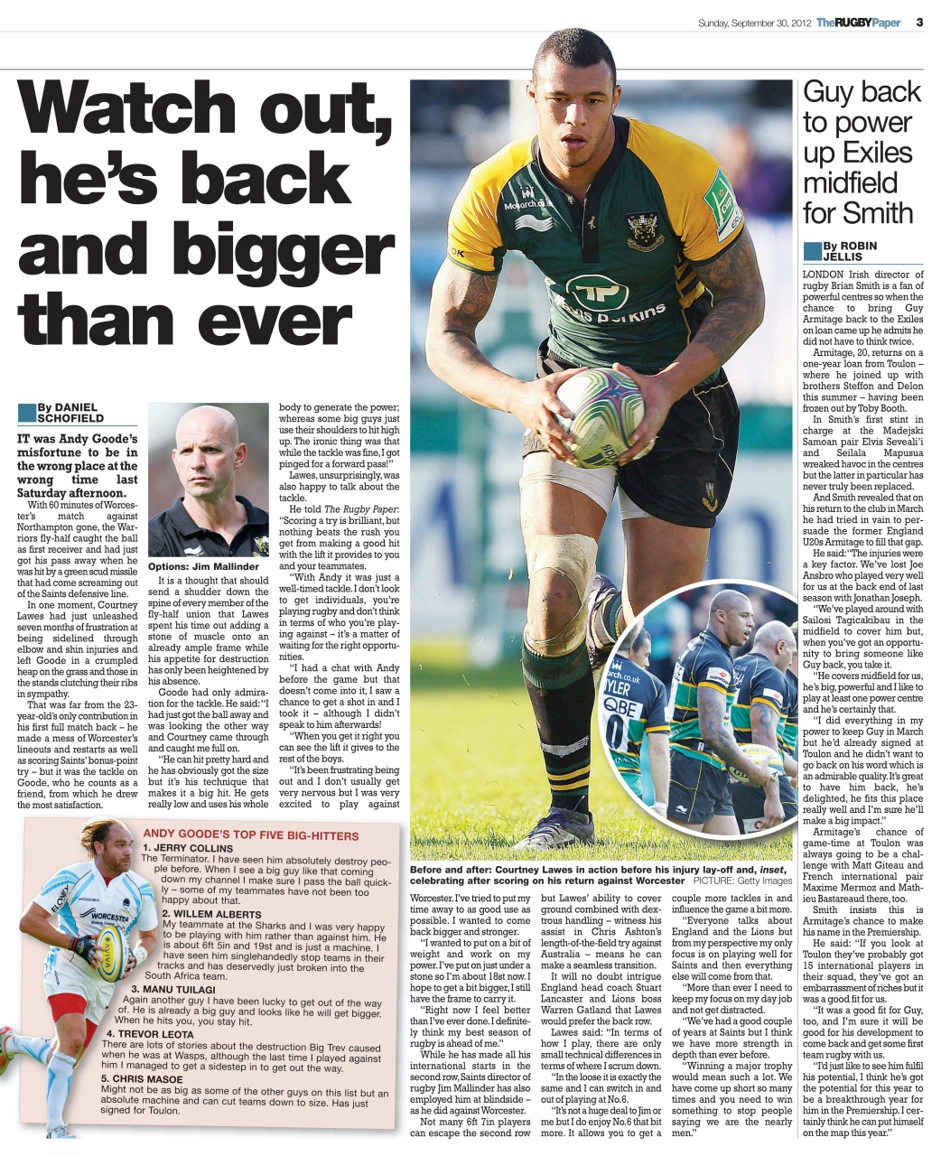The Rugby Paper Preview Pages