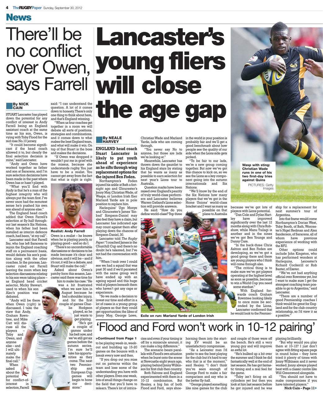 The Rugby Paper Preview Pages