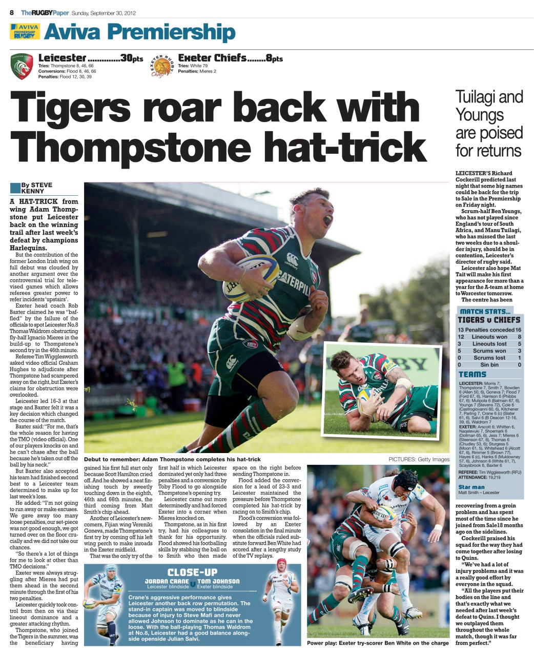The Rugby Paper Preview Pages