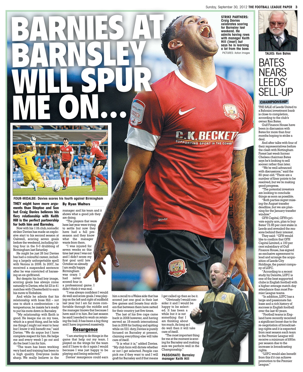 The Football League Paper Preview Pages