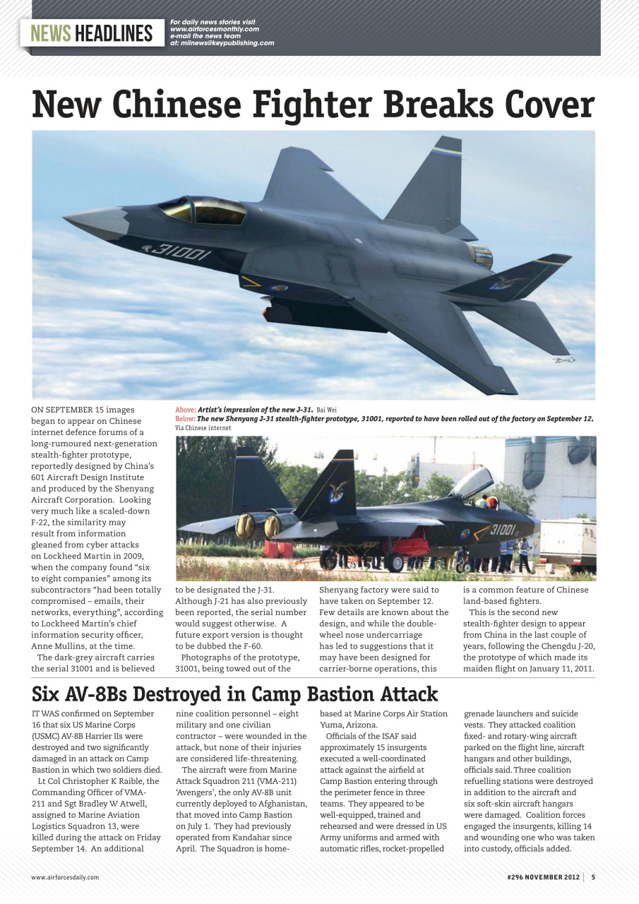 AirForces Monthly Preview Pages