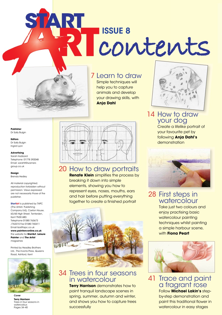 Start Art Preview Pages