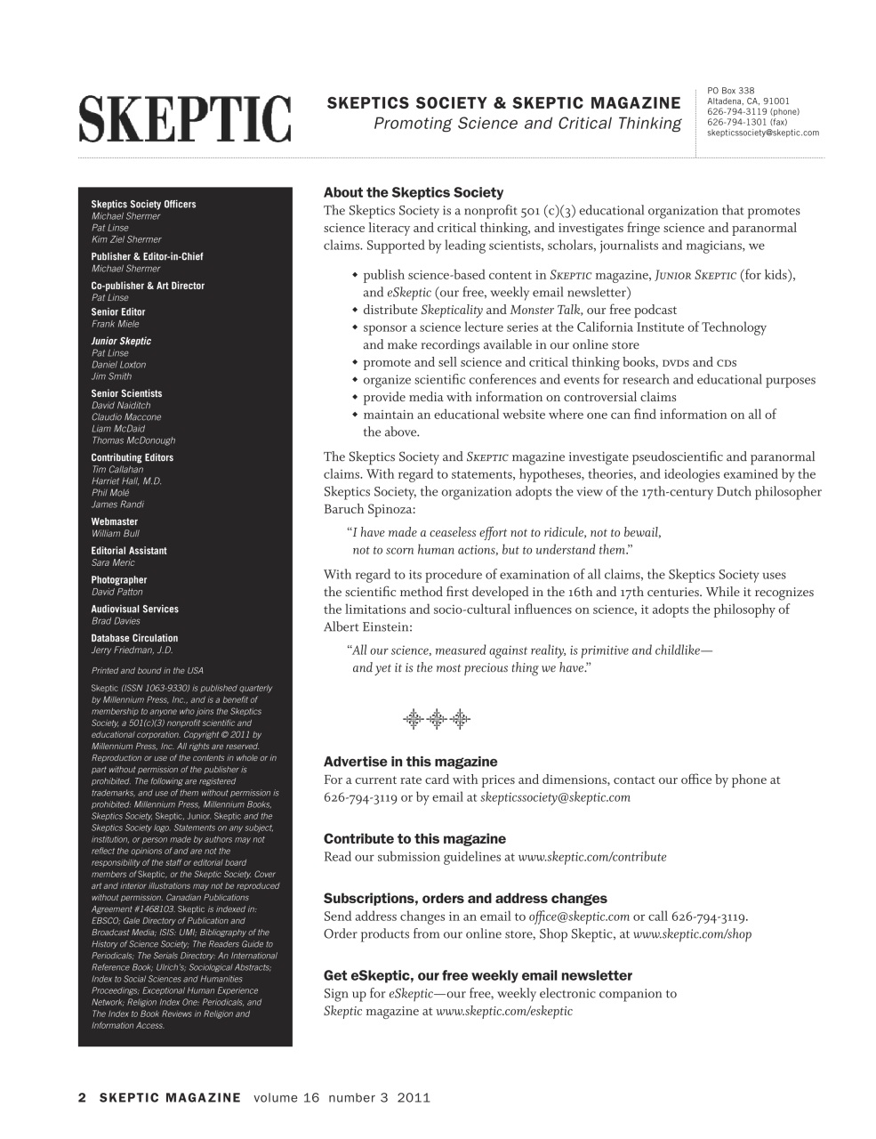 Skeptic Preview Pages