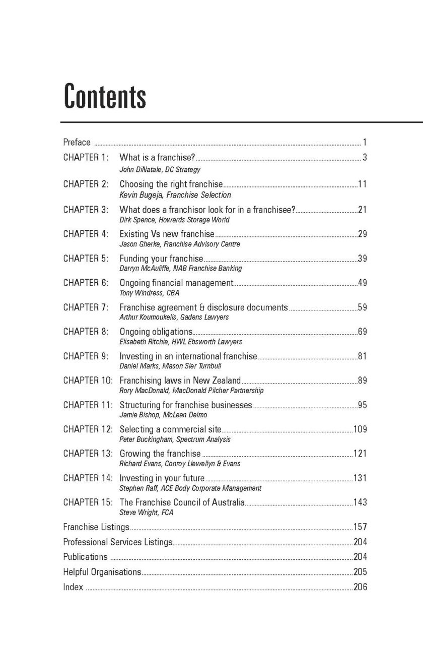 Business Franchise Guide Preview Pages