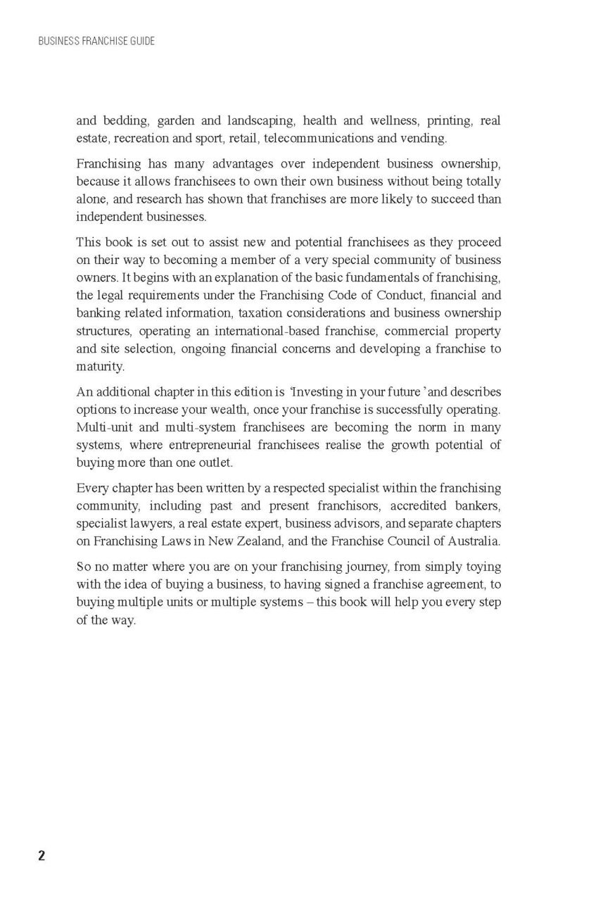 Business Franchise Guide Preview Pages
