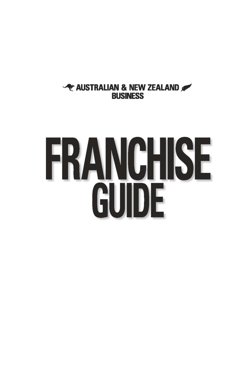 Business Franchise Guide Preview Pages