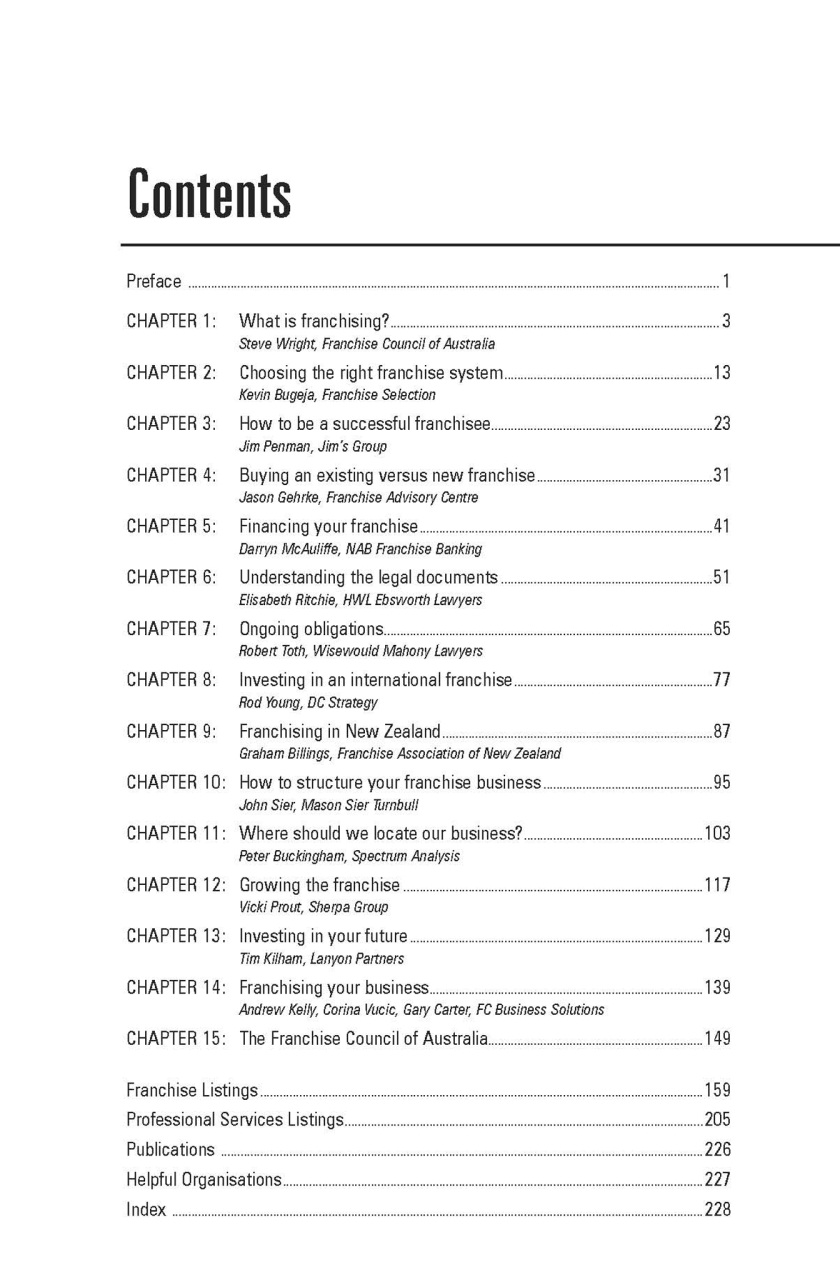 Business Franchise Guide Preview Pages