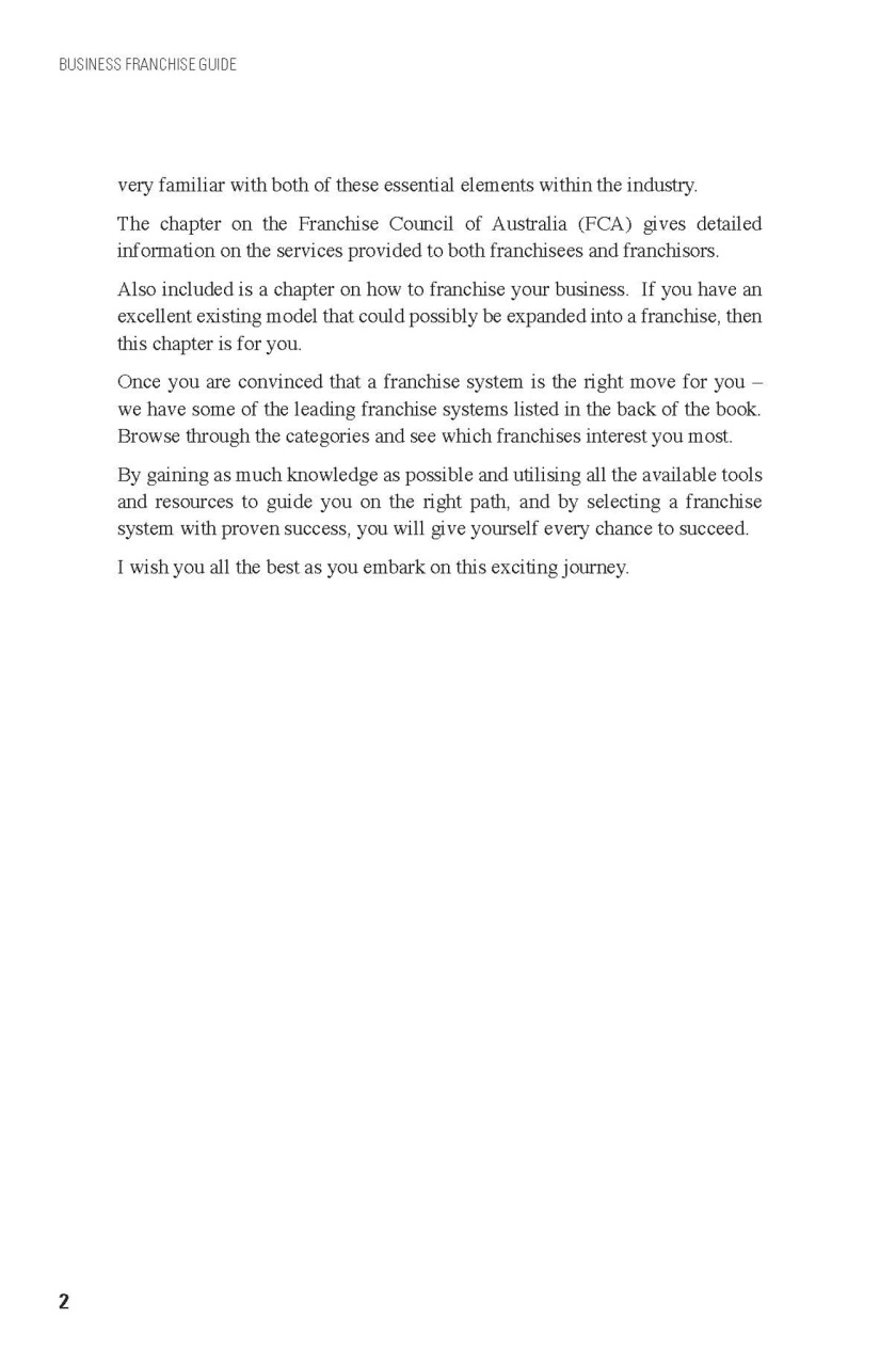 Business Franchise Guide Preview Pages