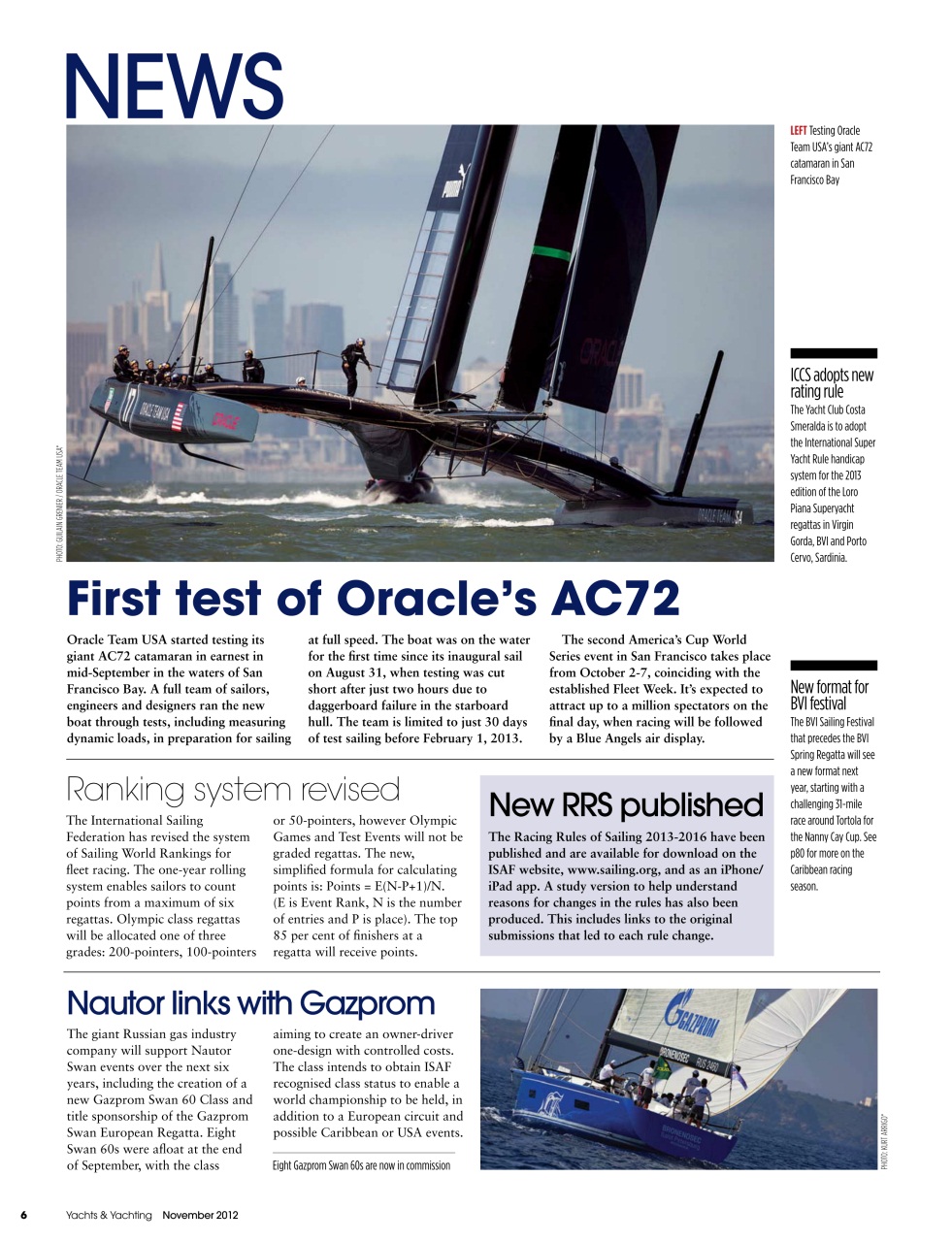 Yachts & Yachting Preview Pages