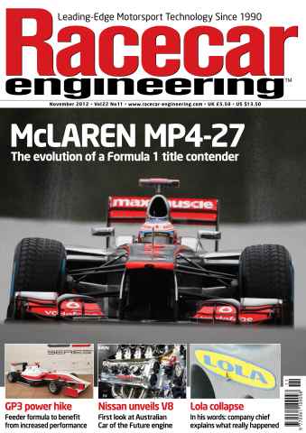 Racecar Engineering issue November 2012