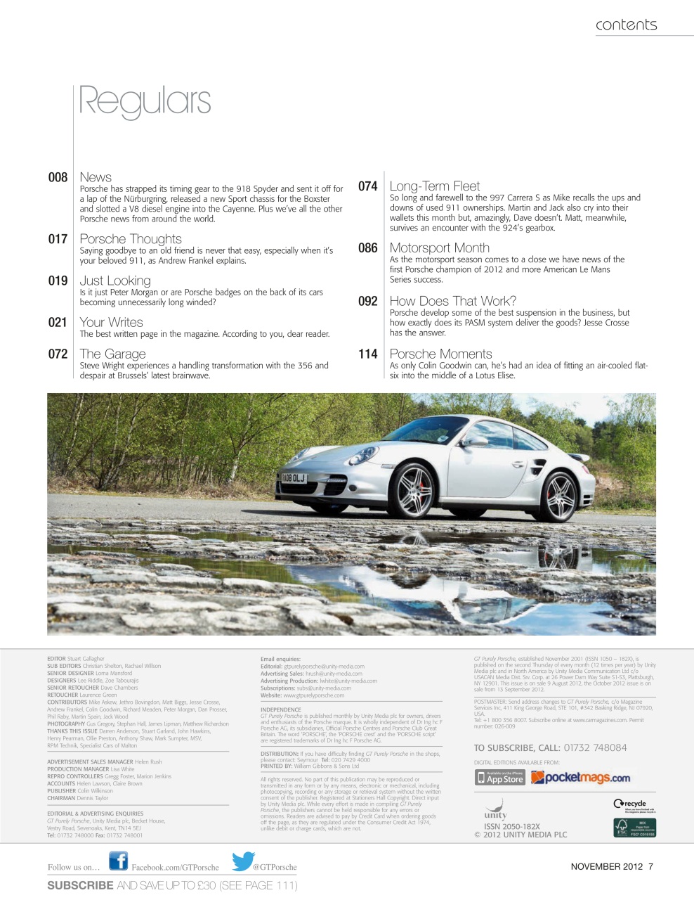 GT Porsche Preview Pages