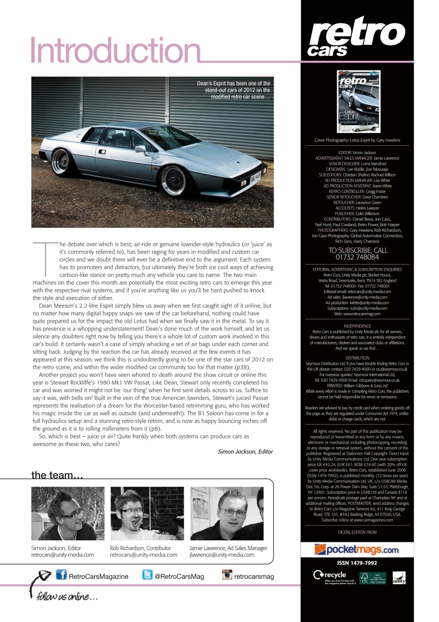 Retro Cars Preview Pages